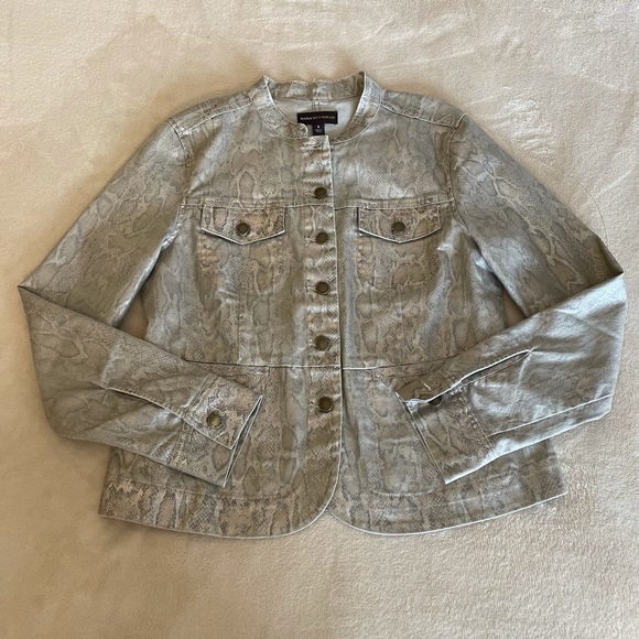 Dana Buchman Snake Skin Jacket - Size 8 - Picture 6 of 11